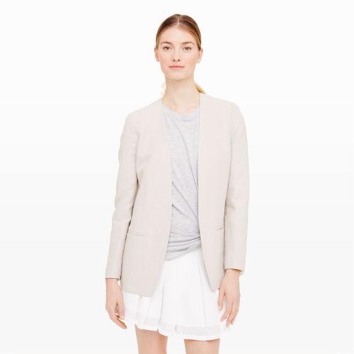 Club Monaco Color White Edaine Linen Blazer In Size 0