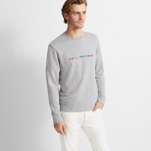 Heather Grey Club Monaco Pride Sweatshirt