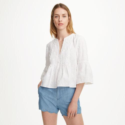 Club Monaco Color White Elimne Top