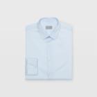 Club Monaco Color Blue Stretch Poplin Dress Shirt