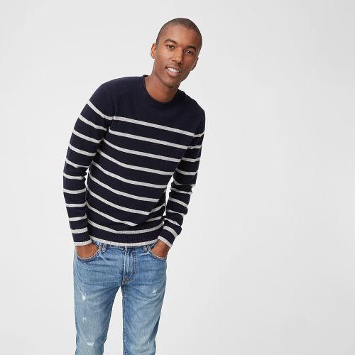 Club Monaco Cashmere Stripe Crew