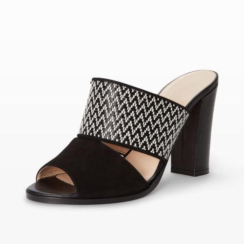 Club Monaco Color Black Brit Mule In Size 35