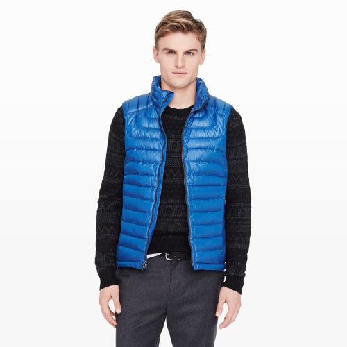 Club Monaco Color Blue Packable Down Vest