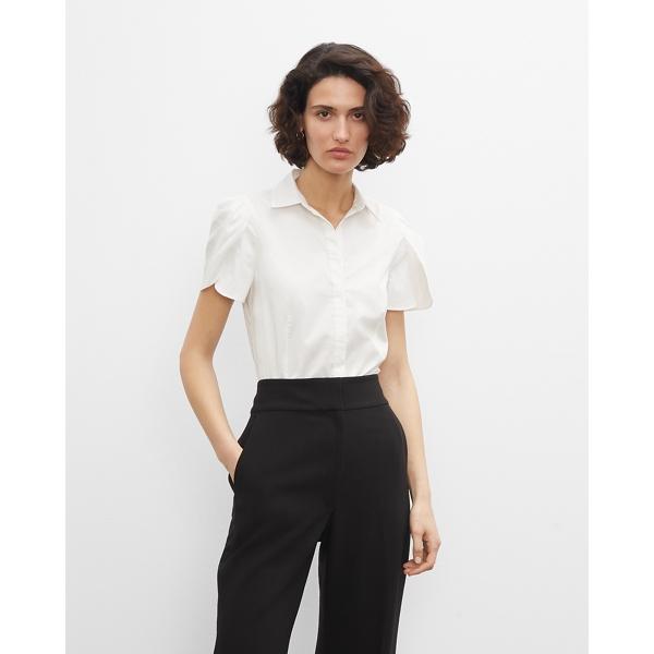 Club Monaco Pleated Sleeve Shirt