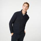 Club Monaco Color Blue Donegal Shawl Pullover