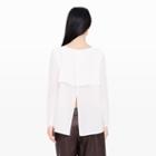 Club Monaco Color White Briley Split-back Shirt In Size M