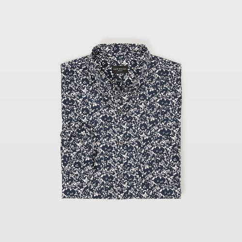 Club Monaco Slim Camo Floral Shirt