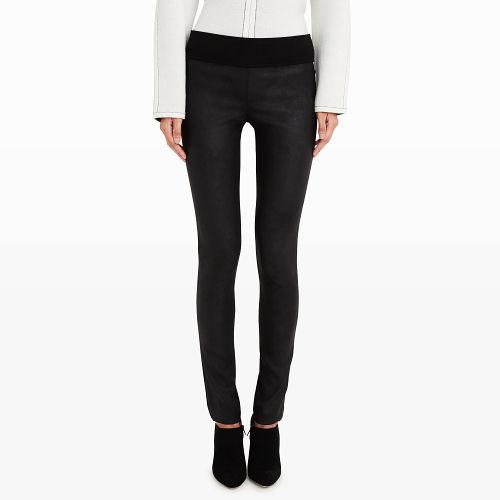 Club Monaco Color Black Tasha Faux-suede Legging