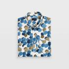 Club Monaco White Multi Slim Short-sleeve Bloom Shirt