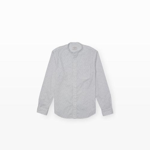 Club Monaco Color White Slim-fit Bc Geo Print Shirt