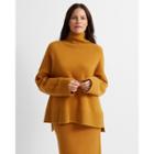 Club Monaco Marigold Oversized Turtleneck Sweater