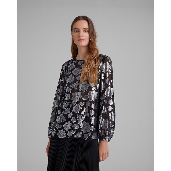 Club Monaco Crewneck Jacquard Top