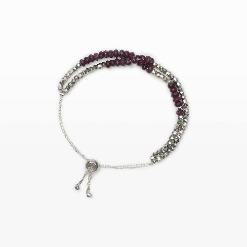 Club Monaco Color Purple Mixed-stone Wrap Bracelet