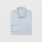Club Monaco Color Blue Slim Crosshatch Shirt