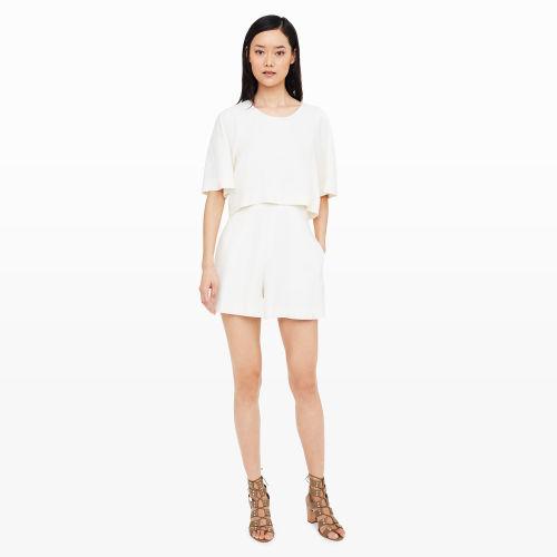 Club Monaco Color White Wynne High-waist Romper