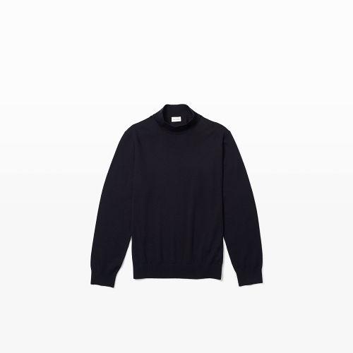 Club Monaco Color Blue Marled Mock Neck Sweater
