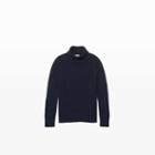 Club Monaco Color Blue Soft Wool Turtleneck