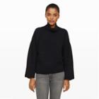 Ib Color Blue Justy Ribbed Turtleneck