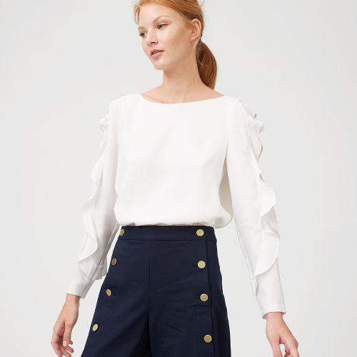 Club Monaco Color White Belise Top