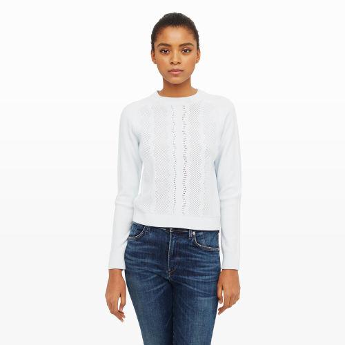 Club Monaco Color Skylight Alligra Textured Sweater