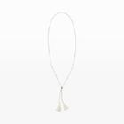 Club Monaco Color White Tassel Necklace
