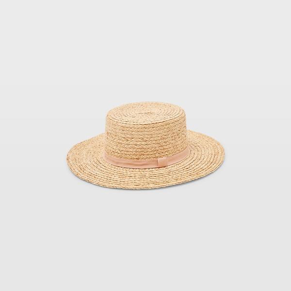 Club Monaco Blush Hat Attack Wide-brim Boater