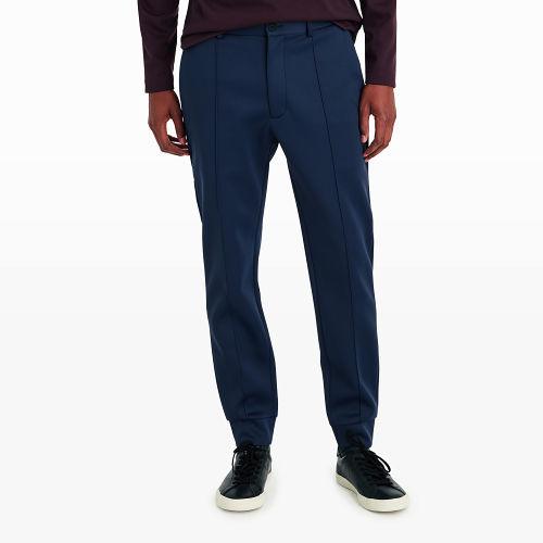 Club Monaco Color Blue Neoprene Pintuck Trouser