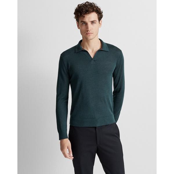 Club Monaco Green Lux Merino Links Polo