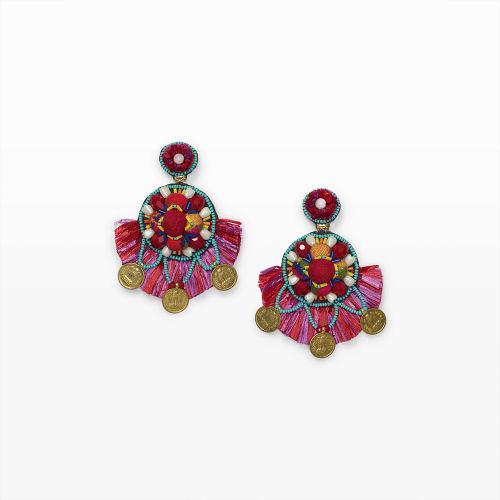 Club Monaco Color Multi Ranjana Khan Coin Earring
