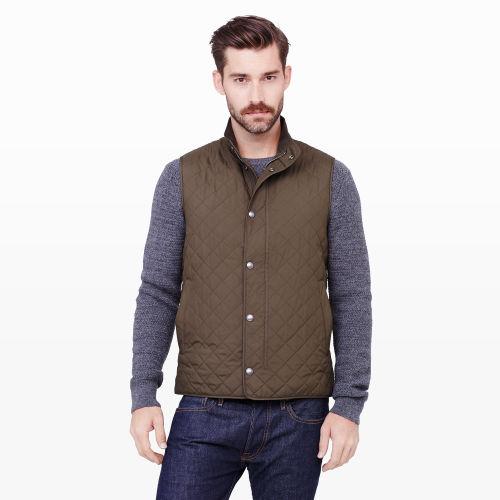 Club Monaco Color Green Nylon Hacking Vest