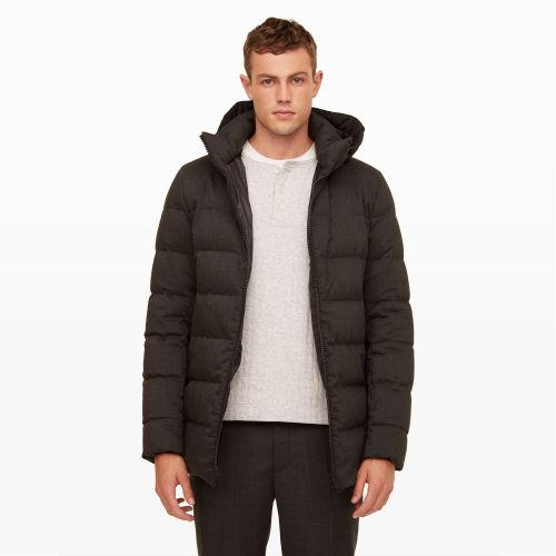 Club Monaco Color Grey Herno Down Jacket In Size Xs