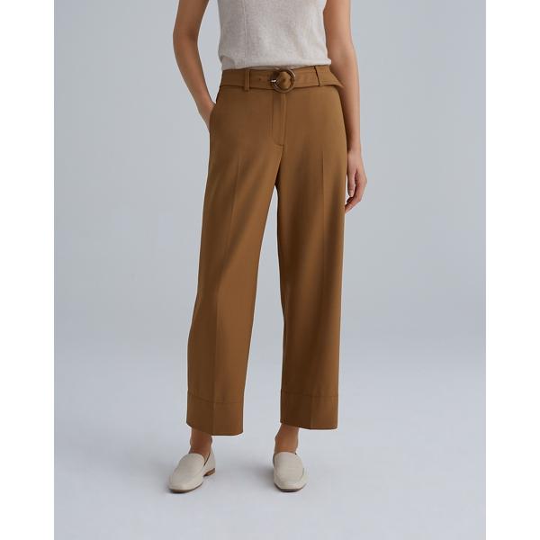 Club Monaco Round Buckle Belted Trousers