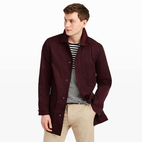 Club Monaco Color Purple Tech Car Coat