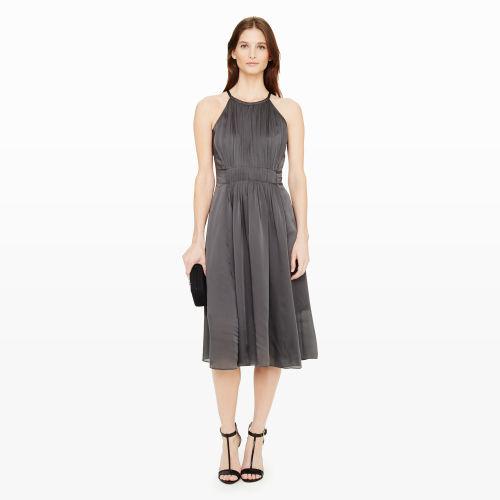 Club Monaco Color Grey Dauphine Silk Dress