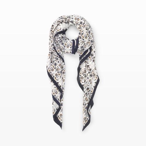Club Monaco Color White Phebe Silk Scarf In Size One Size