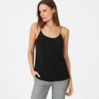 Club Monaco Black Haldys Silk Tank