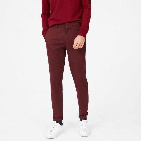 Club Monaco Burgundy Connor Stretch Chino