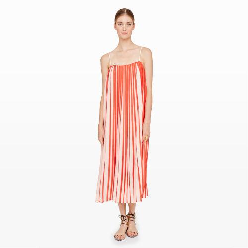 Club Monaco Color Pink Lisette Pleated Dress