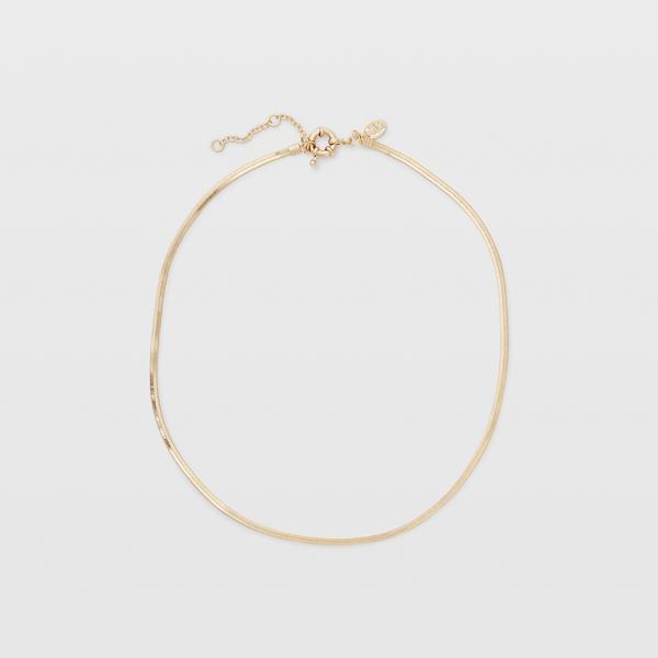 Club Monaco Short Thin Snake Chain Necklace
