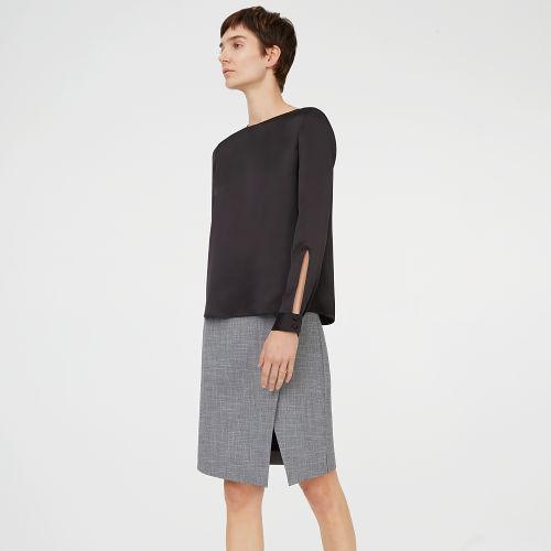 Club Monaco Color Black Graysohn Top