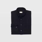 Club Monaco Color Black Slim Double-faced Twill Shirt