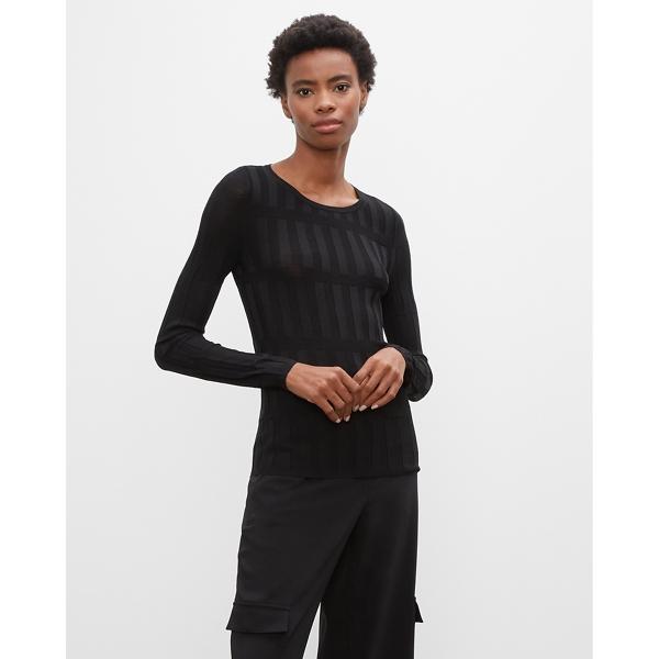 Club Monaco Diamond Rib Crewneck