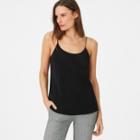 Club Monaco Black Haldys Silk Camisole