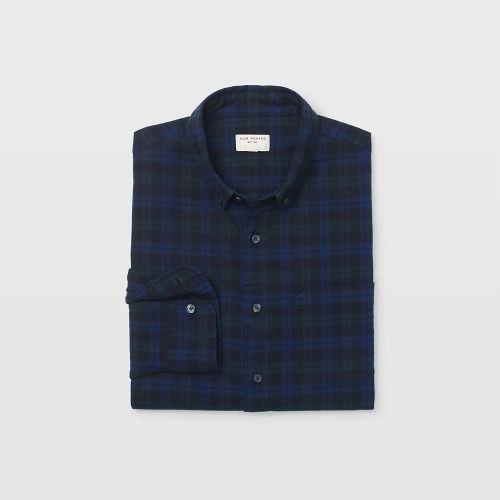 Club Monaco Color Black Slim Tonal Check Shirt