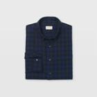 Club Monaco Color Black Slim Tonal Check Shirt