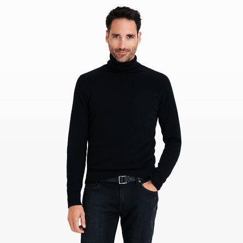 Club Monaco Color Black Cashmere Turtleneck