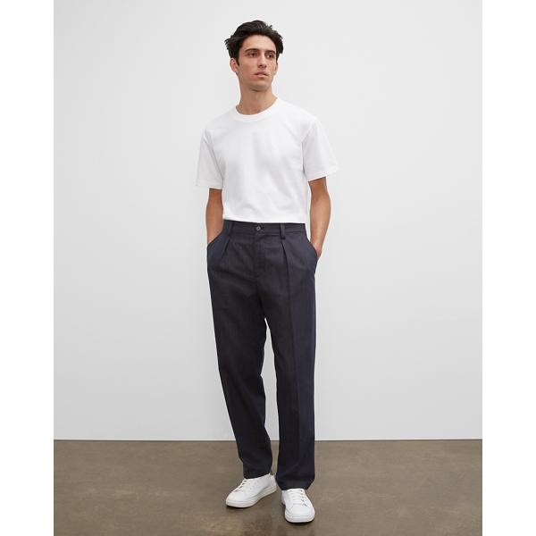 Club Monaco Chambray Inverted Pleated Pants