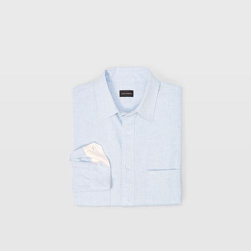 Club Monaco Color Blue Long-sleeve Work Shirt