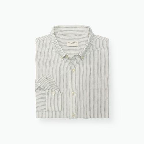 Club Monaco Color White Slim-fit Stitch Stripe Shirt