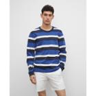 Club Monaco Long Sleeve Ringer Stripe Crew